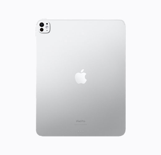 iPad Pro, argent, dos, logo Apple argent brillant