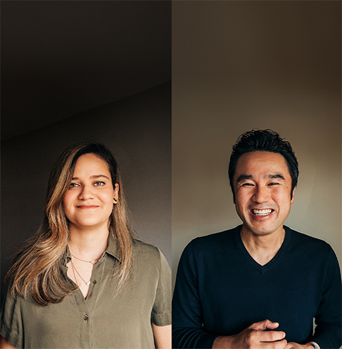 Deux portraits de membres du personnel d’Apple.