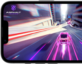 iPhone 17e showing a racing game being played