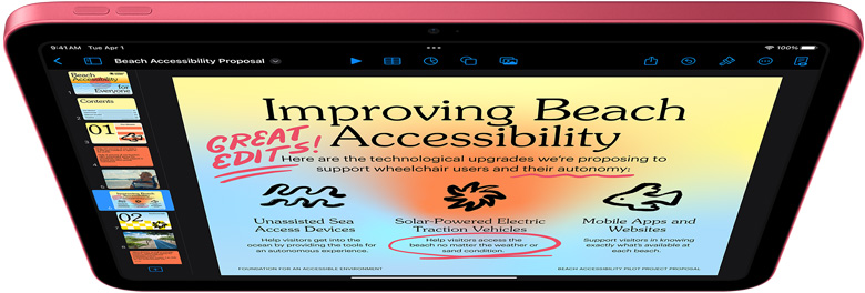 iPad 上的 Keynote