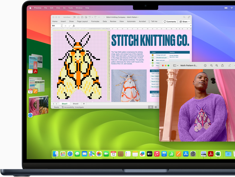 A Microsoft Excel egy MacBook Airen