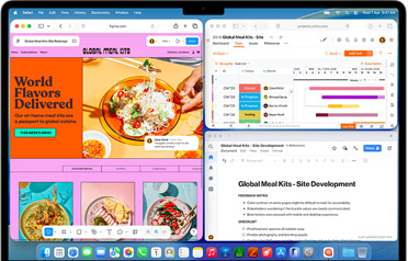 MacBook Air with multiple apps open
