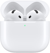 Imagem de frente dos AirPods 5