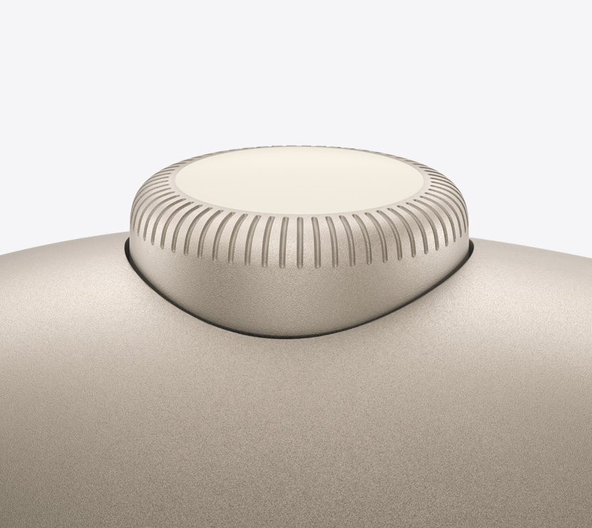 سماعات الرأس AirPods Max 2، لون ضوء النجوم، تفاصيل التاج الرقمي