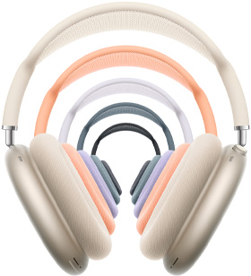AirPods Max 2 Over-Ear Kopfhörer, Farbe Violett, Ohrpolster, Teleskoparme, Kopfbügel