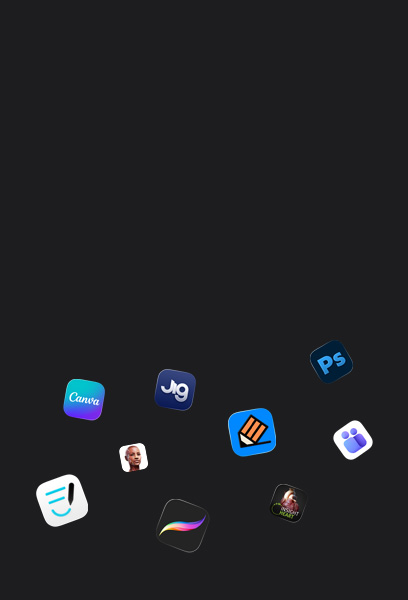 Varios íconos de apps de socios, como Goodnotes, Canva, Complete Anatomy, Procreate, JigSpace, Notability, INSIGHT HEART, Adobe Photoshop y Microsoft Teams
