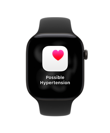 Possible hypertension notification on Apple Watch Series 11, expanded notification on iPhone