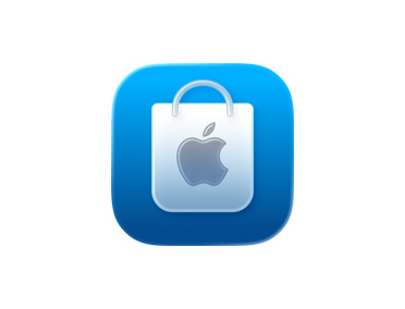 App Apple Store, ícone de sacola azul